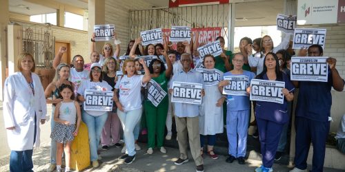 Imagem referente a Em greve, servidores de hospitais federais promovem ato no Rio