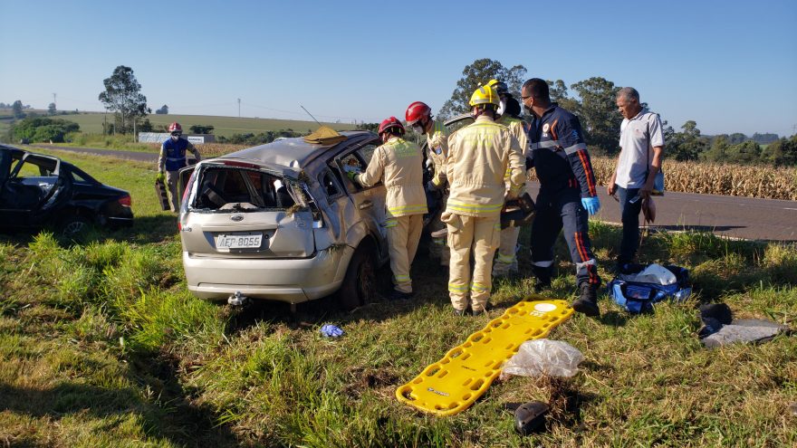 Grave acidente é registrado na rodovia BR-467 e seis pessoas ficam feridas