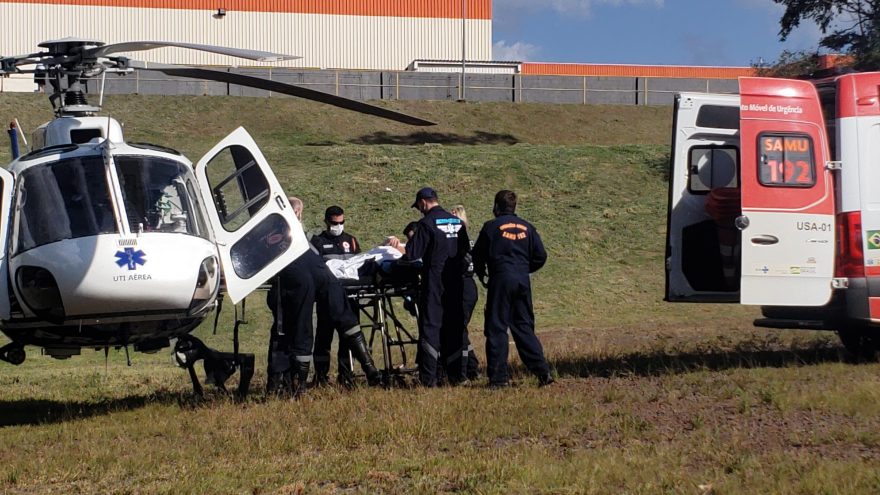 Paciente com dengue é trazida de helicóptero para Cascavel