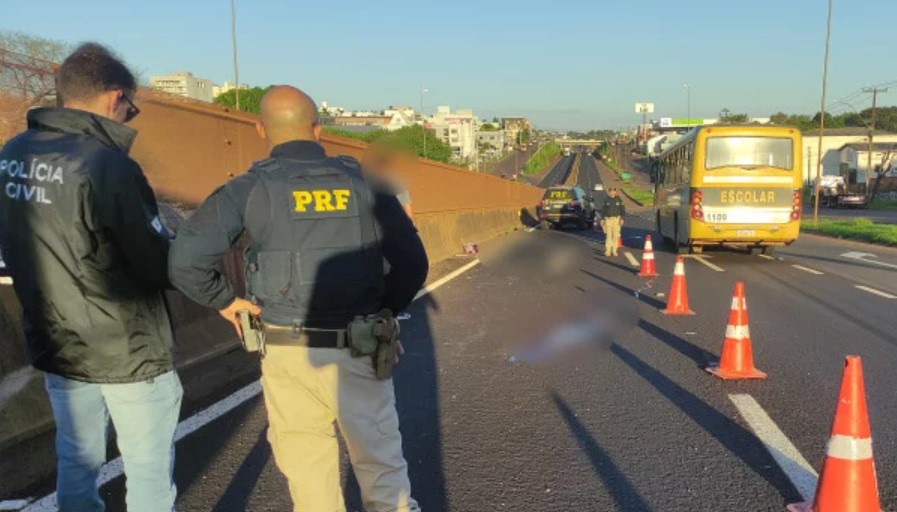 Uma pessoa morre e duas ficam gravemente feridas em acidente na BR-277, em Medianeira
