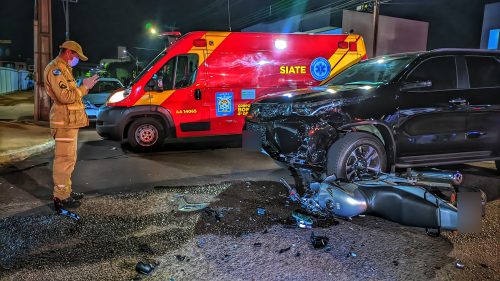 Imagem referente a Que cacetada! Motociclista fica ferido em acidente no São Cristóvão