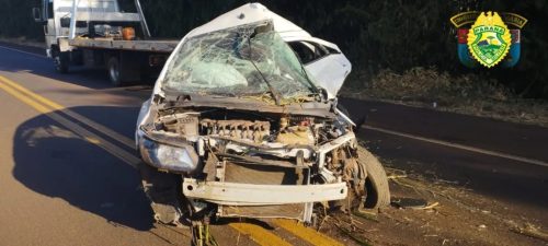 Imagem referente a Idoso de 73 anos morre após colisão contra caminhão na PR-431