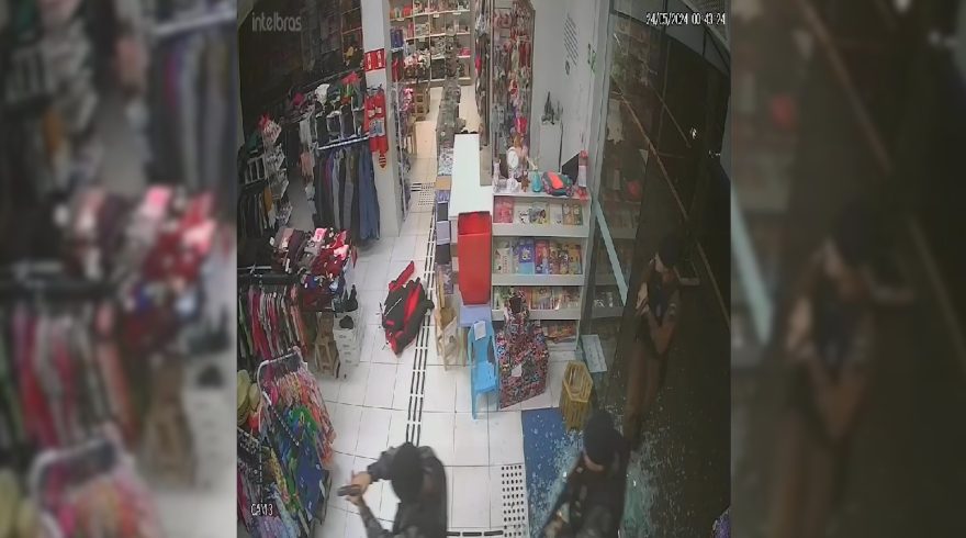 PM chega em menos de 7 minutos em loja arrombada, porém não localiza o ladrão