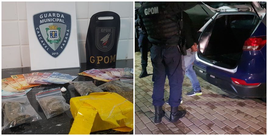 Jovem que fazia delivery de drogas com carro de “estouro” é preso no Centro de Cascavel