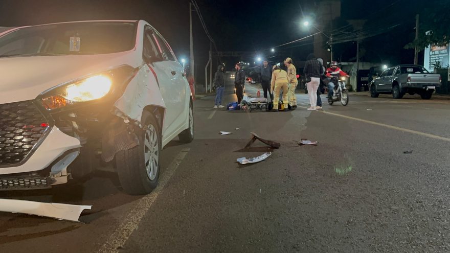 Atropelamento de forte impacto deixa homem ferido no Brasmadeira