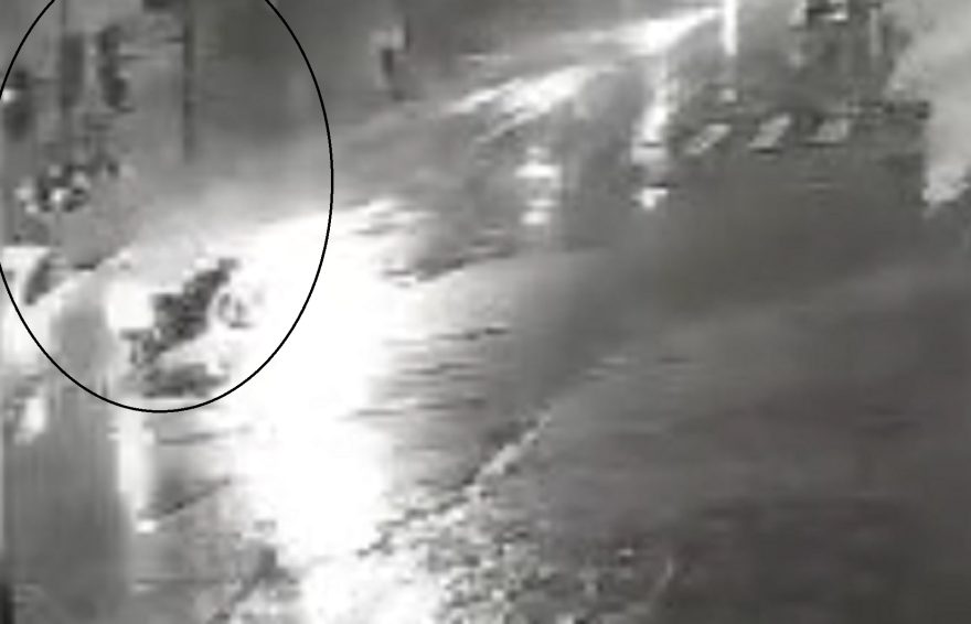 Câmera mostra grave acidente que tirou a vida de motociclista no Centro