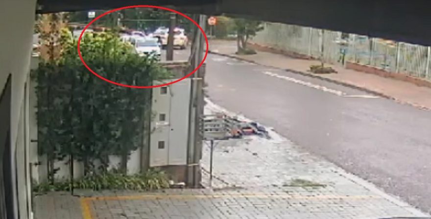 Câmera registra acidente que deixou criança ferida no Paulo Godoy