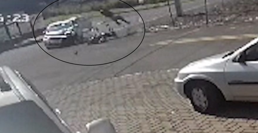 Novas imagens mostram grave acidente que deixou motociclista ferido na Rua Europa