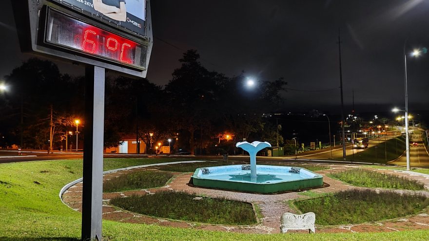 Cascavel amanhece congelante com sensação térmica de 2°C nesta quarta-feira
