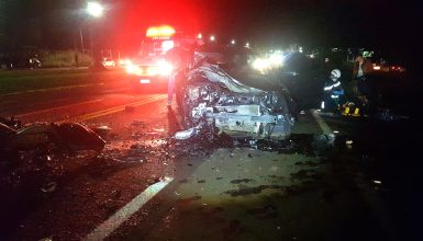 Imagem referente a Grave acidente deixa feridos na BR-277 em Santa Tereza do Oeste