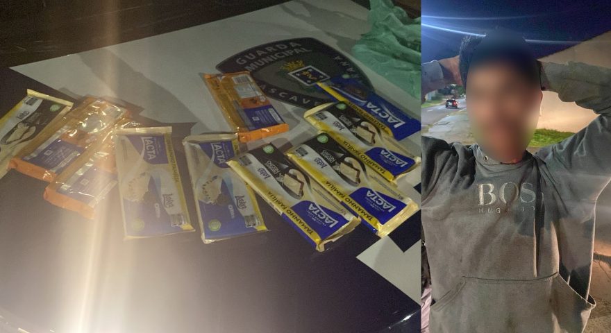 Ladrão de chocolates é preso pela Guarda Municipal