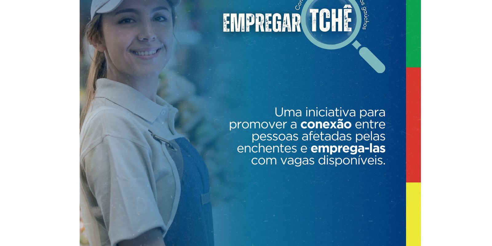 RS: programa conecta empresas e vítimas das cheias que buscam emprego Imagem referente a RS: programa conecta empresas e vítimas das cheias que buscam emprego