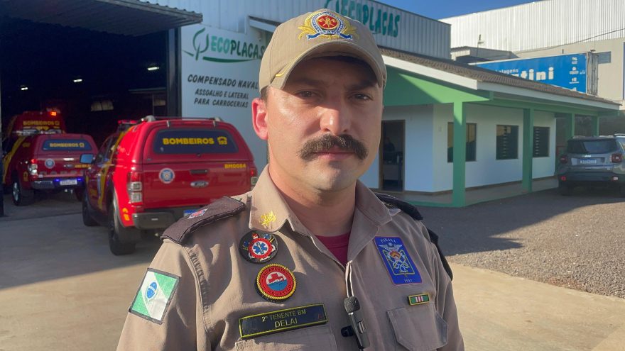 Tenente dá detalhes de como ocorreu acidente de trabalho que matou homem no Bairro Cataratas