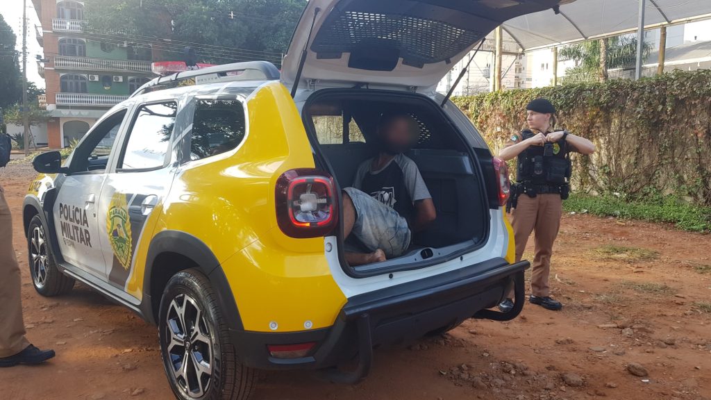Policiar Militar prende ladrão de fios no Centro