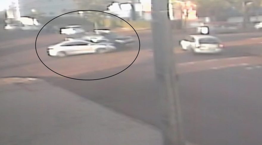 Câmera mostra acidente entre Honda City e S10