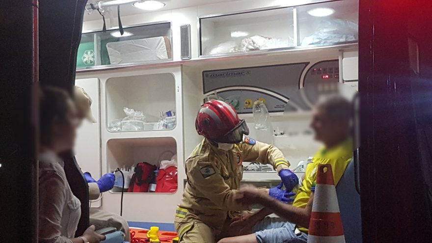 Idoso de 73 anos fica ferido em acidente de trânsito no Coqueiral