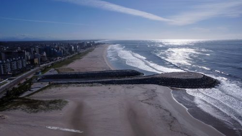 Obras de revitalização da orla de Matinhos alcançam 94,21% no mês de maio