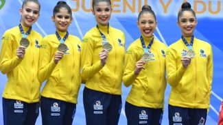 Brasil fecha Pan-Americano de Ginástica Rítmica com 12 medalhas