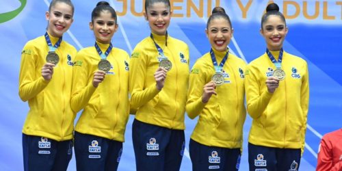 Imagem referente a Brasil fecha Pan-Americano de Ginástica Rítmica com 12 medalhas