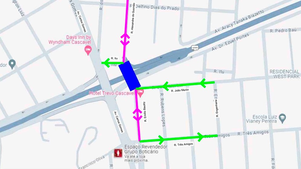 Revitalização da Carlos Gomes: liberação do novo viaduto será acompanhada de mudanças no trânsito Revitalização da Carlos Gomes: liberação do novo viaduto será acompanhada de mudanças no trânsito