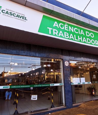 Imagem referente a Mais de 1.100 vagas de emprego estão disponíveis na Agência do Trabalhador de Cascavel