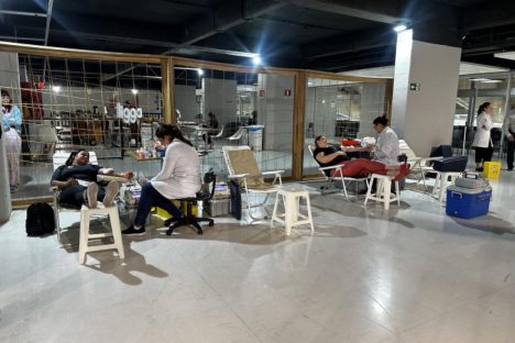 Hemepar promove coleta de sangue na Ligga Arena como parte do Junho Vermelho