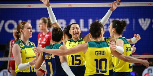 Brasil vira sobre Polônia e vai às quartas da Liga das Nações Feminina