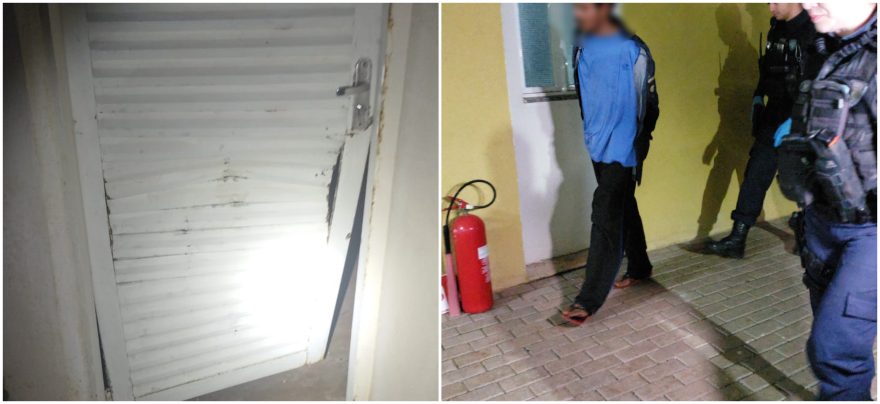 Homem é detido após arrebentar portas para invadir residência no 14 de Novembro