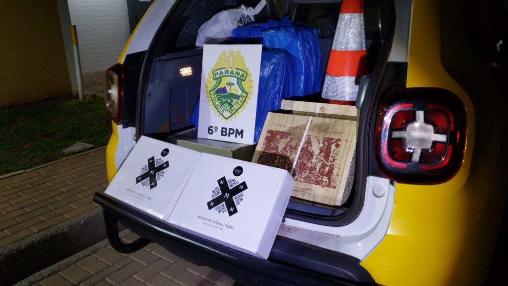 Após esquema de contrabando descoberto pela PM, novo carregamento de vinhos é interceptado