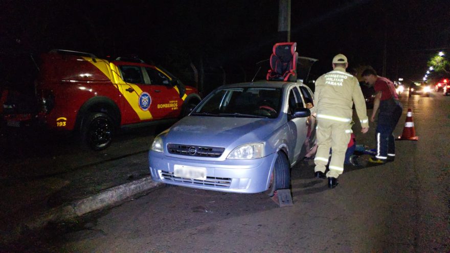 Caminhão dos Bombeiros se envolve em acidente com Corsa no Bairro Floresta