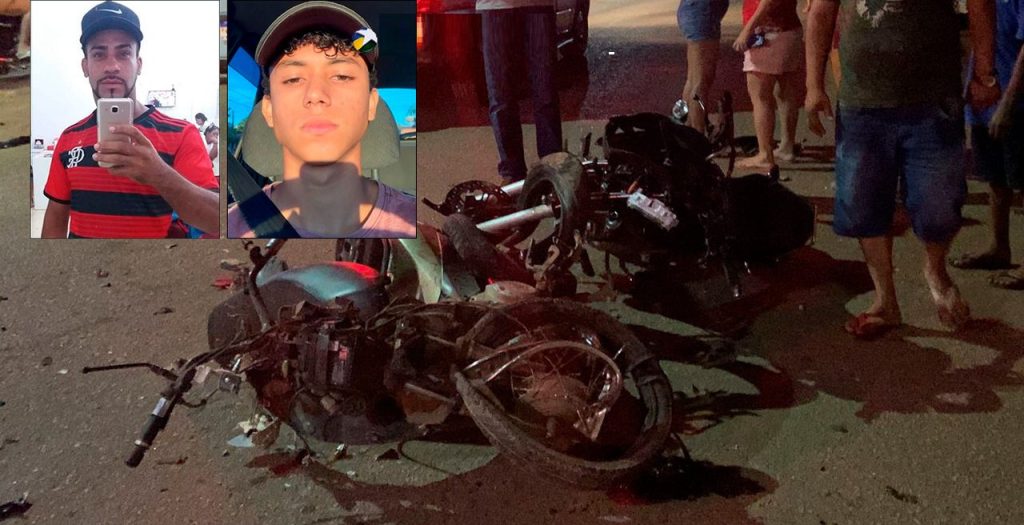 Grave acidente entre motos deixa dois jovens mortos