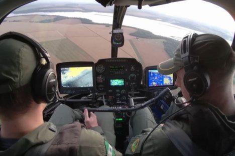 Sensor de helicóptero da PM encontra mulher desaparecida em Guaíra. Veja vídeo