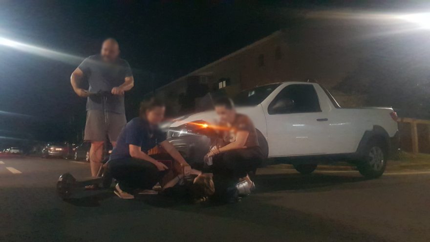Adolescente fica ferida em acidente de trânsito no Coqueiral