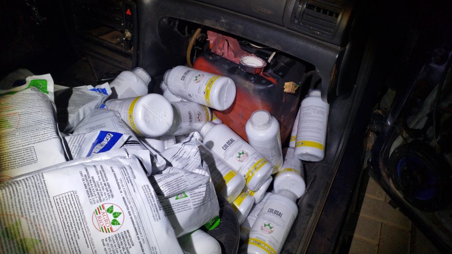 Rotam intercepta Passat recheado com R$ 600 mil em agrotóxicos com destino a Cascavel