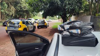Intensa ação em solo e com helicóptero da PM resulta em grande apreensão de drogas