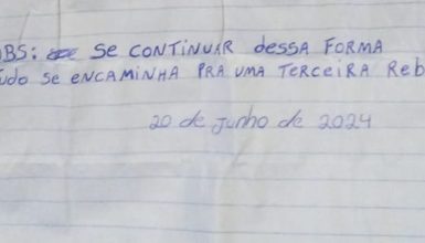 Imagem referente a Apenados da PETBC ameaçam terceira rebelião em carta endereçada à CGN