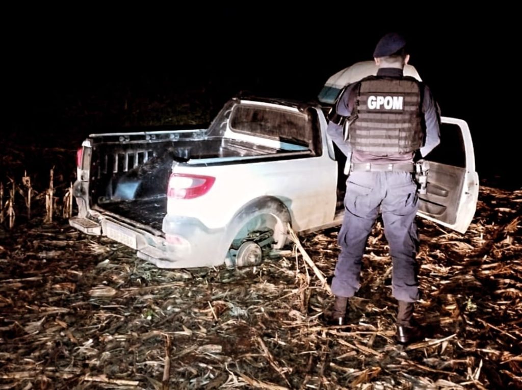 Strada com alerta de furto é localizada pelo GPOM no Contorno Oeste em Cascavel