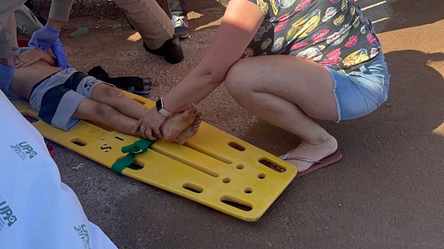 Menino de seis anos é atropelado por carro no Loteamento Barcelona