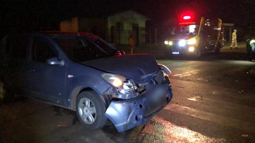 Ocupante de Sandero fica ferida em acidente no Periolo