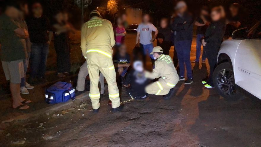 Jovem de 22 anos fica ferido em acidente no Universitário