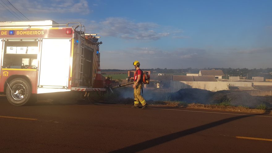 Incêndio no Florais do Paraná mobiliza Corpo de Bombeiros