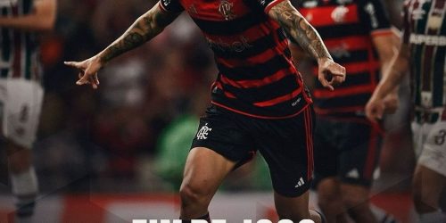 Imagem referente a Flamengo bate Flu com gol de pênalti e segue líder do Brasileirão