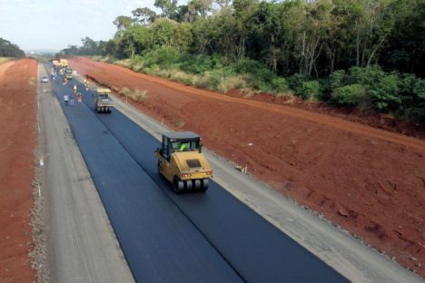 Perimetral Leste de Foz do Iguaçu chega a 32,4% de execução em junho