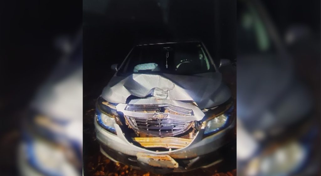 Idosa fica ferida em colisão traseira na PR-488 em Diamante do Oeste
