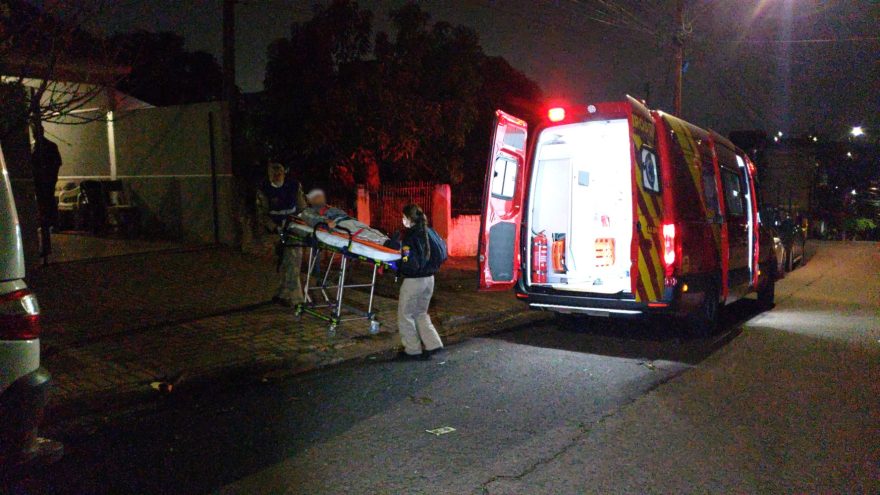 Idoso é atendido com cortes na cabeça após cair em residência no Cancelli
