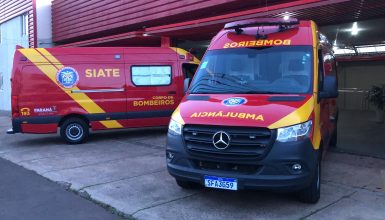 Imagem referente a Reforço na Saúde: Siate de Cascavel recebe duas novas ambulâncias