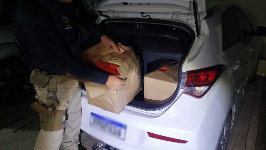 HB20 carregado com 81 kg maconha é apreendido na PRF em Céu Azul
