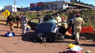 Corpo de Bombeiros confirma morte de criança de dois anos em grave acidente na BR-277