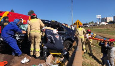 Imagem referente a Tragédia na BR-277: Veja detalhes do acidente que deixou uma criança morta e quatro pessoas gravemente feridas