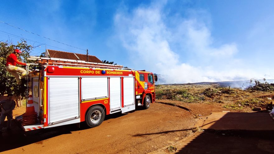 Grande incêndio ambiental é registrado no Sanga Funda